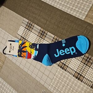 Jeep beach sunset dress socks